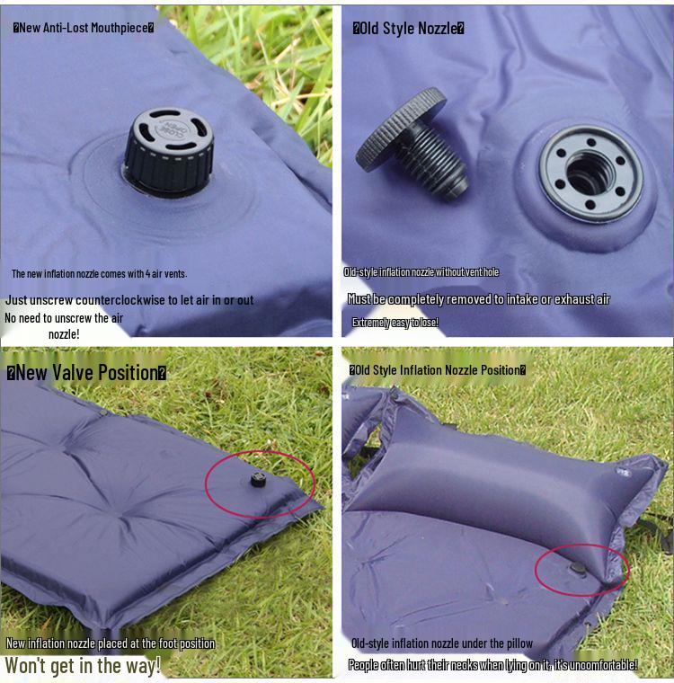 Self-Inflating Outdoor Camping Mat - Connectable Sleeping Pad for Single or Double Tents