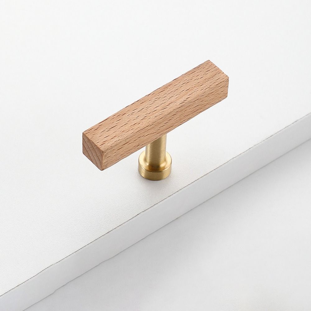 Walnut Wood Drawer Pulls Luxury Design Cabinet Pulls Light Luxury Wood Cabinet Handles  Dresser