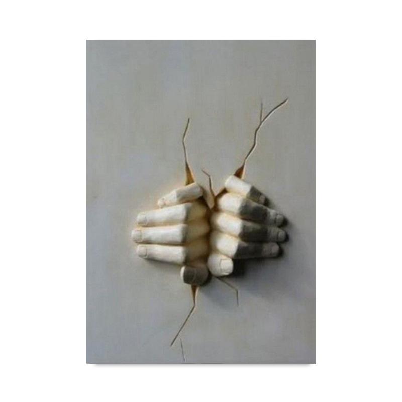 Абстрактная статуя, рисунок на холсте, визуальные 3D эффекты, плакаты, принты, настенная художественная картина для гостиной, домашний декор, подарок Cuadros