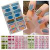 Nail Art Nail Art Sticker 3D Nails Polish Wraps Gel Full Nail Wraps Gel Nail Stickers Set  Salon