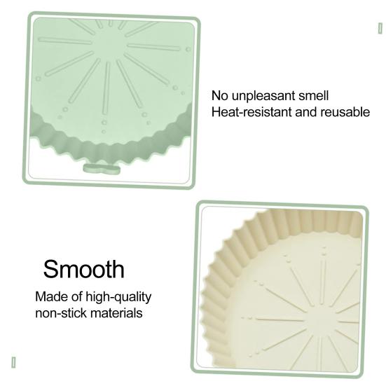 Yousheng Силиконовый вкладыш для аэрофритюрницы, форма для выпечки, антипригарная, многоразовая, форма для торта, тарелки для пиццы, круглая корзина для аэрофритюрницы для тортов, печенья, жареной курицы