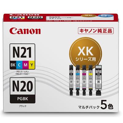 Оригинальный картридж Canon, 5 цветов, многоразовая упаковка XKI-N21(БК/К/М/Г)+N20 XKI-N21+N20/5MP