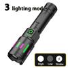 S615 Powerful LED Flashlight Rechargeable Zoomable Tactical LED Flashlight Super Bright Torch Lantern for Outdoor Camping Hiking
