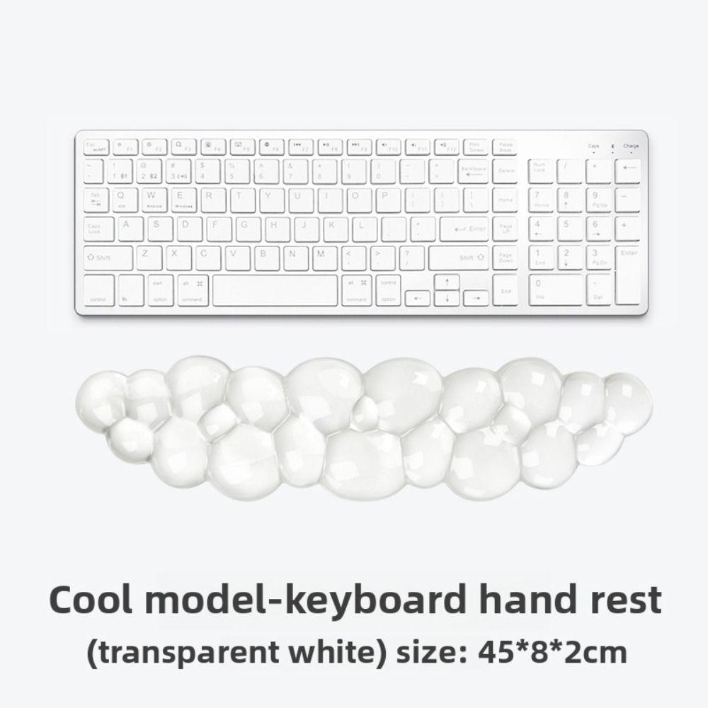 Transparent Keyboard Wrist Rest Cloud Shape Wrist Pad Portable Silicone Wrist Support Gamer