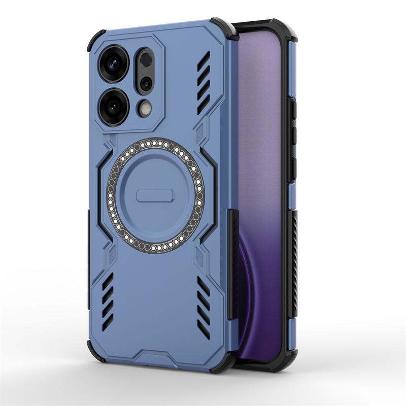 Противоударная задняя крышка для Oppo Reno 14 Чехол для Oppo Reno 14 Pro Магнитная адсорбция Беспроводная зарядка Чехол для Oppo Reno 14 Чехол
