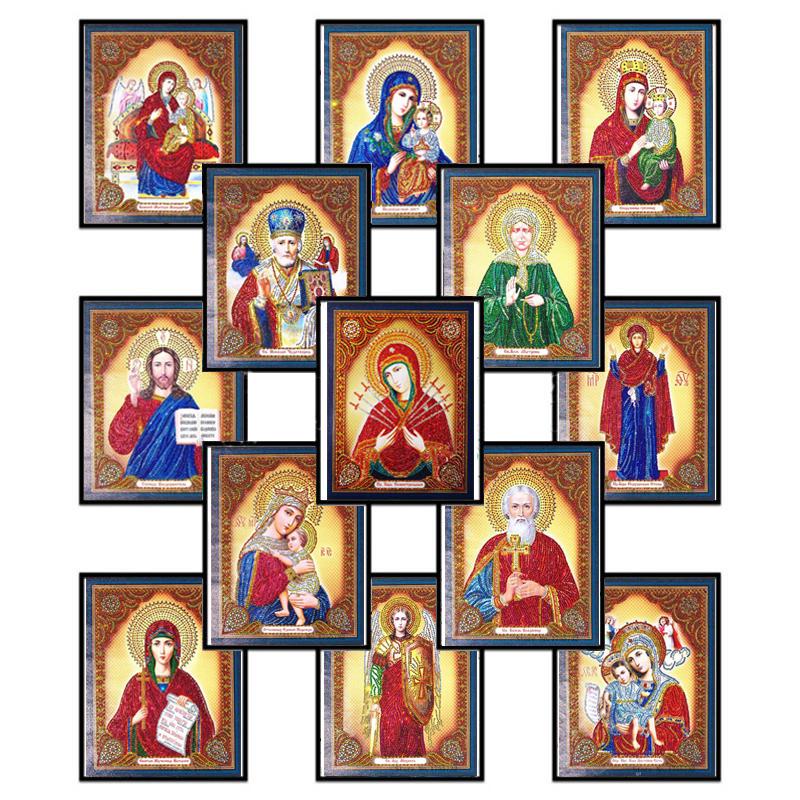 5D Алмазная картина Дева Мария Религиозная Алмазная вышивка крестом Вышивка Домашний декор Картина