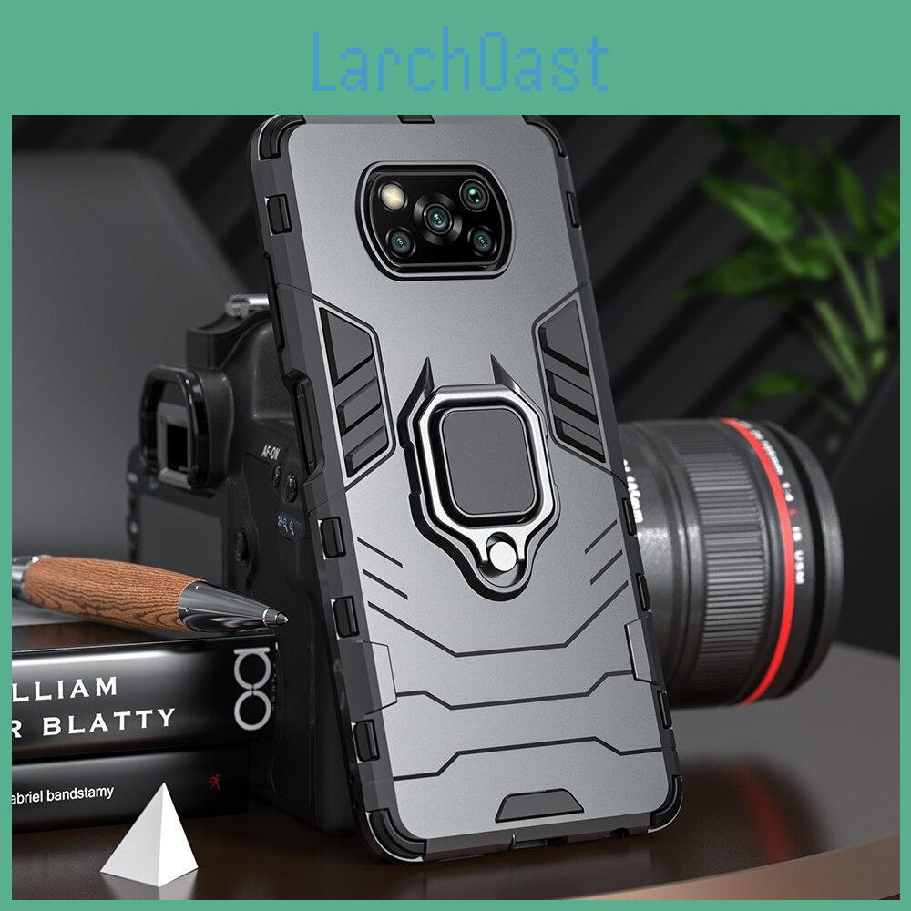 Keysion Armor Shockproof For Case Xiaomi Poco X3 Nfc F2 Pro M2 Pro Ring Stand Phone Back Cover For Poco X3 Nfc X2 Pocophone F1