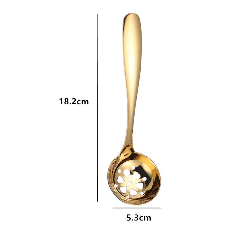 Корейская длинная ручка, глубокая ложка для супа, дуршлаг, нержавеющая сталь, сервировочная посуда для шведского стола, столовые ложки, кухонная утварь