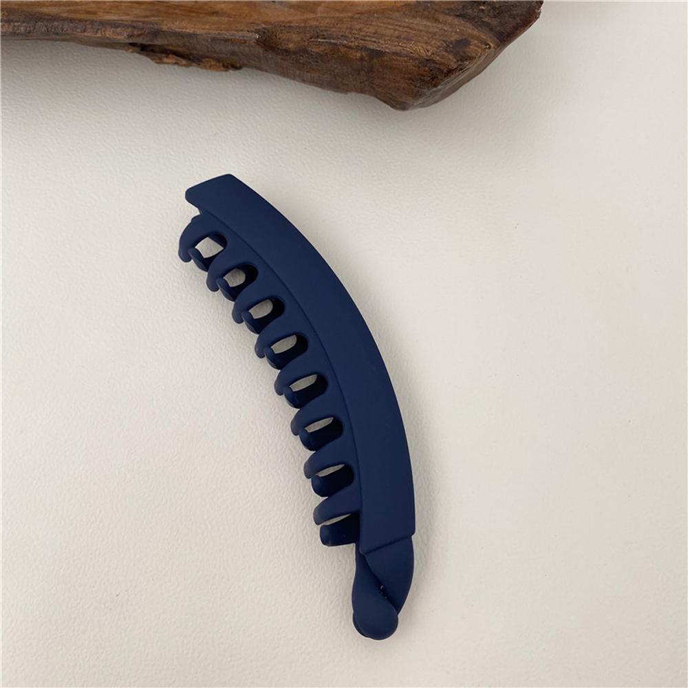 Fashion Gift Barrettes Hairpins Solid Color Hair Claws Ponytail Holder Hair Clips Banana Clip