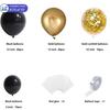 Kit de décoration - 66PCS - Anniversaire - Noir - Or - Blanc