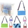Soft Silicone Pop It Shoulder Bag With Decompression Toys For Stress Reduction