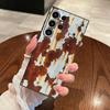 Ретро-кейс с дизайном ржавчины для Samsung Galaxy S25 Edge S20 S21 FE S24 Plus S23 Ultra Черный Мягкий чехол для телефона