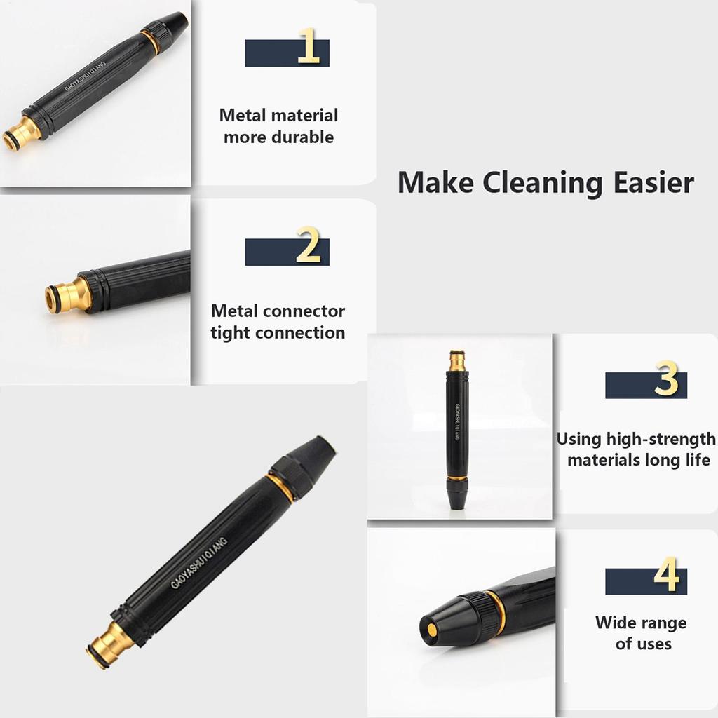 Multi Function High-Pressure Sprinkler Car Wash Flushing Garden Hose Tap Water Booster Adjustable Nozzle Gardening Tools