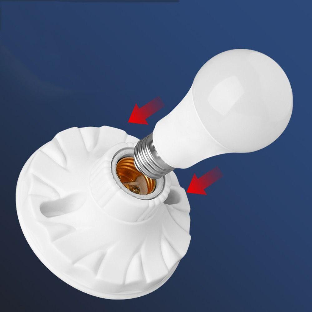 Главная E27 Резьбовые лампы Адаптер Светодиодный патрон для лампочки Цоколь лампочки Круглый патрон для лампы