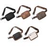 Leather Fanny Packs for Women PU Leather Belt Bag Mini Crossbody Waist Bag with Adjustable Strap Small Vacation Travel Shoulder
