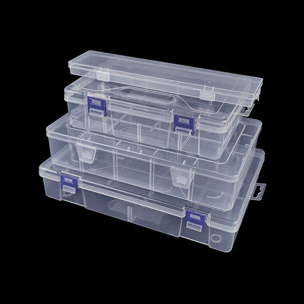 Прозрачный прозрачный ящик для хранения пластиковых мелочей органайзер упаковочные коробки