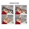 Fashion Cat Eye Leopard Print Glasses Women Anti-Blue Light Glasses Big Frame Transparent Lens Computer Eyeglasses