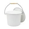 Noda Enamel Bucket with Lid Made In Japan 4.3L FB-20