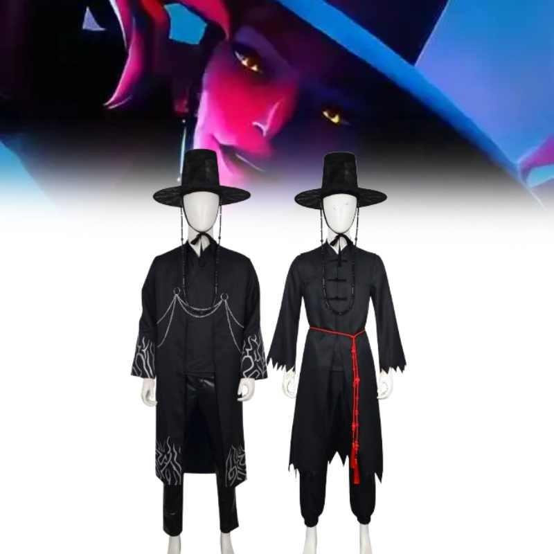 Kpop Demon Hunters Saja Boys Cosplay Costume Stage Singing Suit Party Halloween