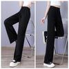 Ice Silk Wide-Leg Pants  Women's Summer Lightweight High-Waisted Draped Student Casual Trousers Slimming Loose Fit Narrow Straight-Leg Pants