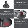 Litepro Bicycle Extra Comfortable Memory Foam Saddle Cushion with Shock and Back Reflective Tape for Cross Bikes and Seat, Thick, Absorption,