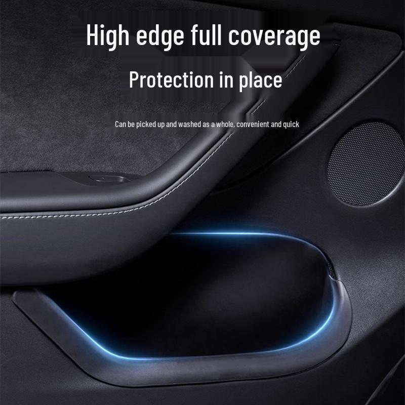 Набор ящиков для хранения в дверях Tesla Model Y - TPE, аксессуар-накладка для четырех дверей