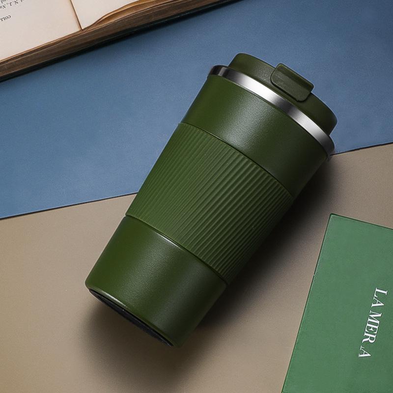 Термокружка из нержавеющей стали с изоляцией и герметичной конструкцией для путешествий и кофе