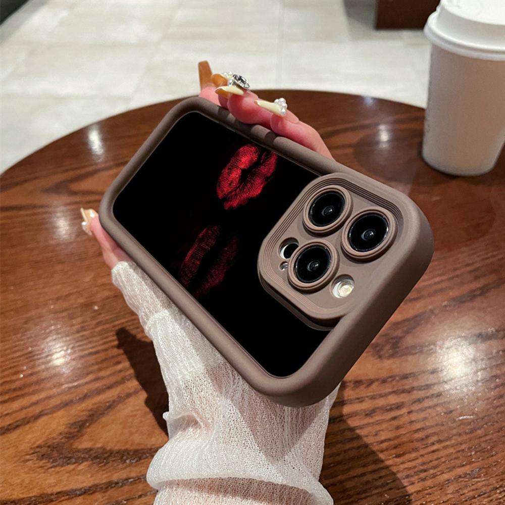 LZ22 Lips Kiss Digital Design силиконовый чехол для телефона Samsung A15 A35 S24 S23 Ultra S22 S21 Plus S20 A05 A06 A54 A55 A53 A14 M15 противоударный задний чехол