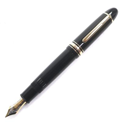 Отличная перьевая ручка MONTBLANC Meisterstück 149 Белая звезда Черное золото 18 карат Мужская Б/У