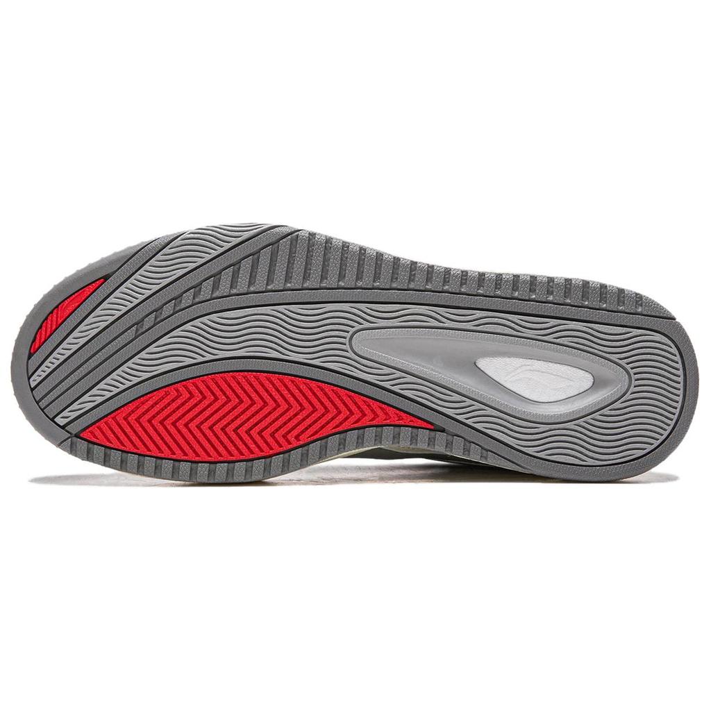 Li Ning Synthetic Leather Cow Split Leather Printing Technology Simple Comfortable Shock Absorption Wear Resistant Low Top Skate Shoes AECV011-1