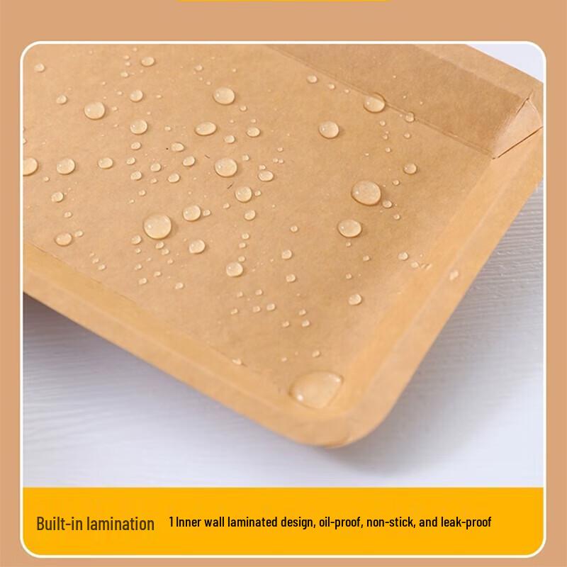 Rectangular Kraft Paper Disposable Snack Trays