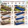 Portable Hiking Bed Camping Sleeping Mat with Pillow & Built-in Pump, Ultralight Single Air Mattress Person Mattress, Inflatable for Outdoor