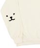 GRAVER [Unisex] Elbow Puppy Face Smile Sweatshirt_Cream/Black Logo