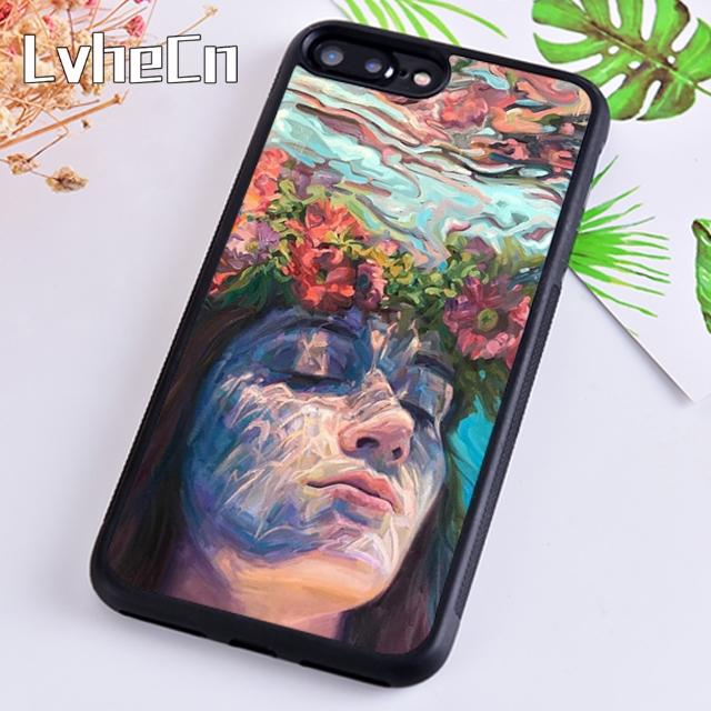 Абстрактный Арт Подводный Мальчик Девочка Чехол для Телефона Для iPhone 17 Air 13 12 14 15 16 Чехол Для Apple Pro Max 6S Plus