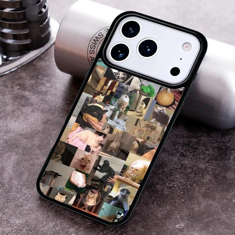 Чехол для телефона с мемом "Плачущий кот" для iPhone 17 16 15 14 13 12 11 Pro Max Plus 17Air Мягкий силиконовый чехол