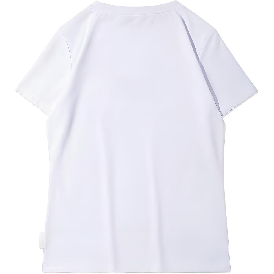 Li Ning X Line Friends Collaboration Sports Fashion Series Cartoon Fun Print Round Neck Short Sleeve T Shirt Women Tops White AHSR808-3