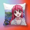 EElfen Lied LLilium Lucy  Pillow cover Soft Microfiber Pillowcase Home Sofa Decor Surprise Decorative printed