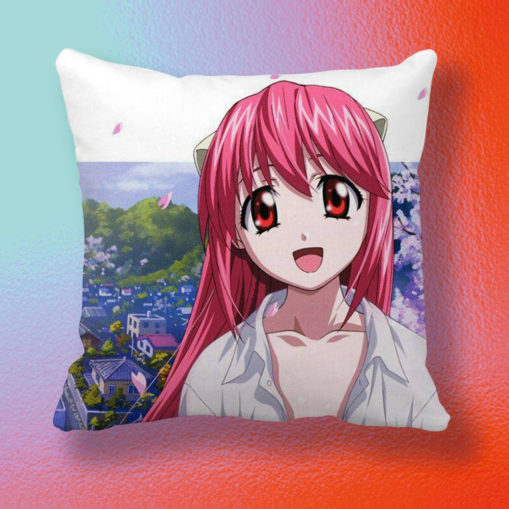 EElfen Lied LLilium Lucy Pillow cover Soft Microfiber Pillowcase Home Sofa Decor Surprise Decorative printed