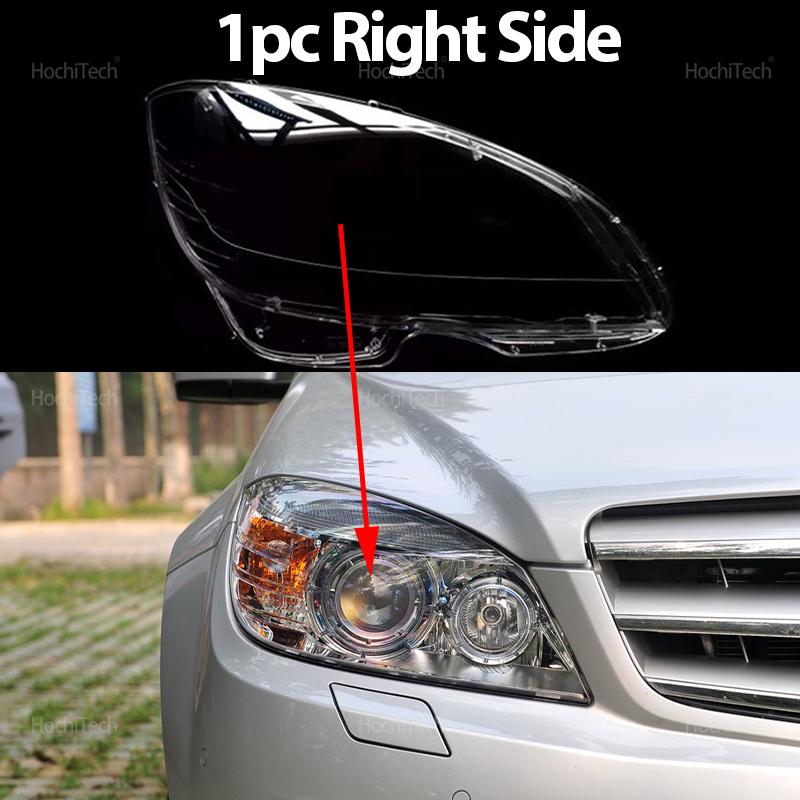 For Mercedes Benz C Class W204 C180 C200 C220 07-10 Headlight Cover Headlamp Lens Glass Replacement Front Lamp Shade C280 C300