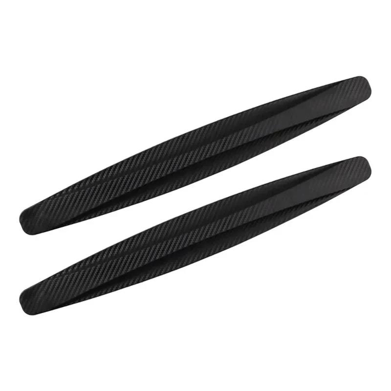 2Pcs Universal Anti-Collision Protector Rubber Car Door Products Auto Front And Rear Corner Bumper Cover Guard Lip Strip Sticker Interior Mirrors 6