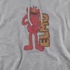 Sesame Street Unisex Adult Elmo Vintage Heather Hoodie