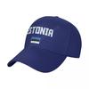 Baseball Cap Estonia Flag Wild Sun Shade Peaked Adjustable Caps for Unisex Women Print