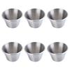 6 Pcs Leakproof Stainless Steel Wine Glass 70ml Stainless Steel Sauce Cups  Home Use