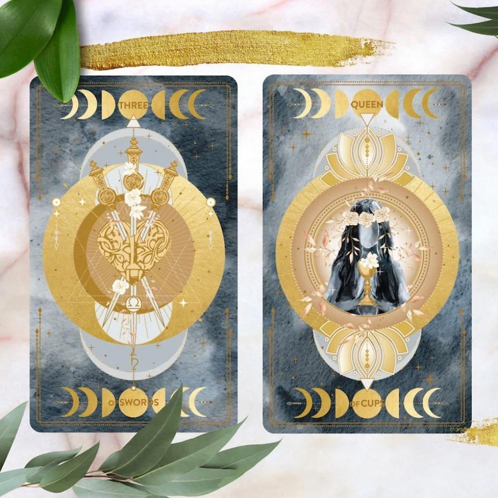 Lucine Tarot MIDNIGHT Edition 78-карточная колода для гадания 12*7 см
