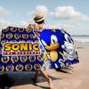 Popular S-SonicS Anime Movie Beach Towel Colorful Bath Towels for Girl Microfiber Quick Dry Custom Sand Free Beach Yoga Spa
