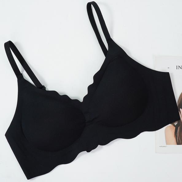 Бесшовное женское нижнее белье, волнистое, без стального кольца, маленькая грудь, регулируемый маленький удобный тонкий верхний бюстгальтер