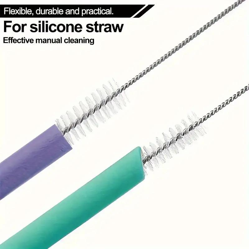 1/5/10Pcs Stainless Soft Hair Suction Glass Tube Cleaner Brushes Tools Fish Tank Straw Bottle Cleaning Brush