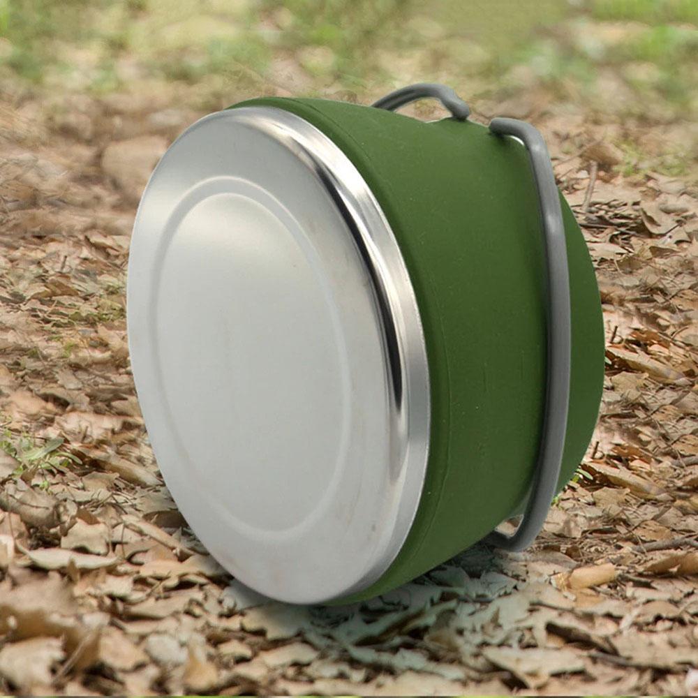 3/4/5 шт. Силиконовый складной чайник для кемпинга, кипящая вода, герметичная чашка для чая, кофе, кружка, посуда для отдыха на открытом воздухе, термостойкая.