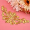 4pcs Iron On DIY Applique Patches Gold & Sliver Trimming Fabric Stickers  DIY Craft Decoration