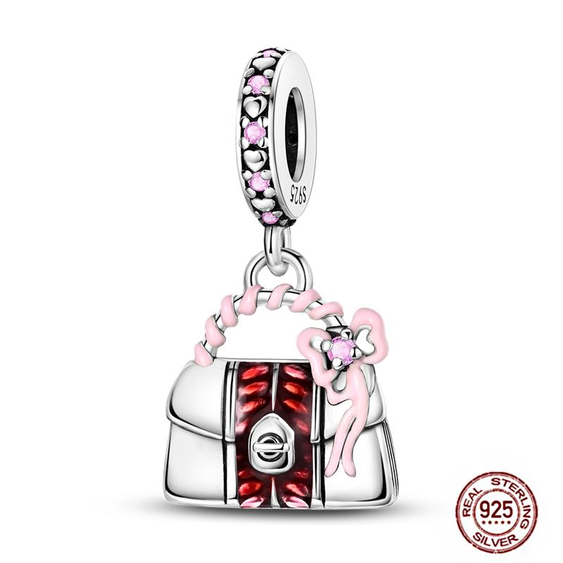 Ежедневные статьи Медные розовые парфюмерные шармы Камера Гантель Смарт-часы Бусины Подходят для оригинальных браслетов DIY Ювелирный подарок